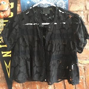 ANNA SUI Lace Open Blouse